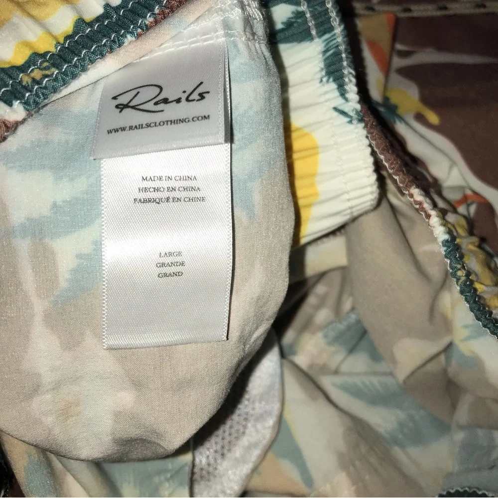 Rails "Life's A Beach" Kian Mens Surf Swim Board Shorts NWT - Picture 4 of 9